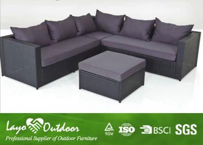 China Three Seater Sofa Set Patio Outdoor Furniture With Alu Frame Excellent Handweaving Technique for sale