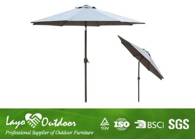 China Commercial Sunshade Threshold Offset Patio Umbrella Porch Furniture Sets Wood Frame for sale