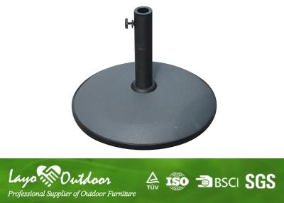 China Water Proof Outdoor Umbrella Table Stand , Heavy Garden Parasol Base Powder Coated Frame for sale