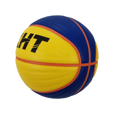 China 3*3 PU Street Basketball With Waves 3 Plus 3 Trio Basketball Size 6 Basketball With Size 7 Weights With Pleats Folds On for sale