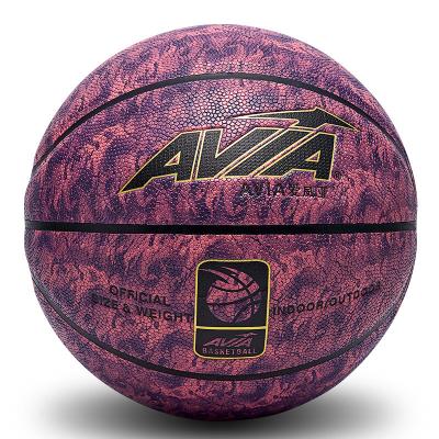 China Camouflage Indoor Size 7 Basketball Leather Custom PU Text Words Basketball for sale