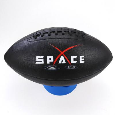 China PU Customized Logo American Football OEM Order Black PU Football Wholesale for sale