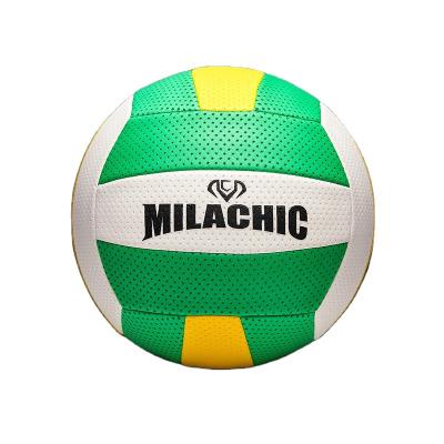 China Custom Customized Microfiber PU Volleyball Gas Light Gas Volleyball CUSTOM Customized Soft Volleyball for Middle-aged and Old-aged Students Competition for sale