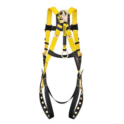 China 100% Polyester Customized New 3 Point Harness Good Quality Aluminum D-Ring Full Body Climbing Safety Harness for sale