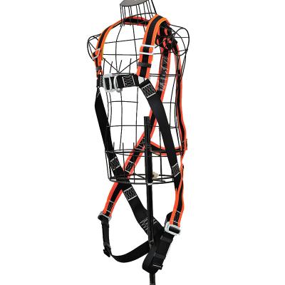 China 45mm Polyester Full Body Safety Personal Protective Gear High Strength Universal Fall Harness Personal Safety Harness for sale