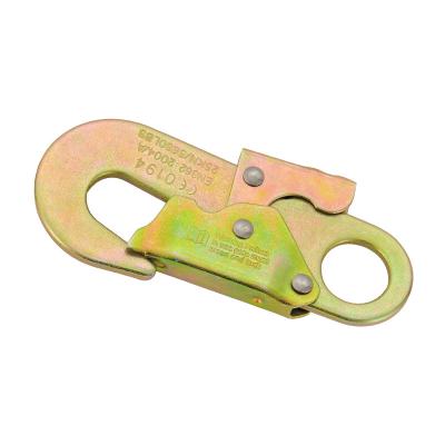 China High Quality Fall Protection Equipment Safety Hook Harness Locking Carabiner Alloy Steel 25Kn for sale