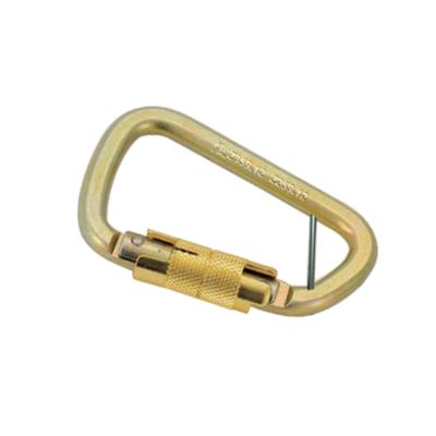 China Heavy Industry Carabiner Shape D for Large Safety Steel Connector for sale