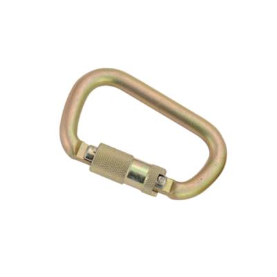 China Heavy Industry Custom 40 KN Safety Alloy Steel Carabiner Oval Hook For Camping / Climbing for sale