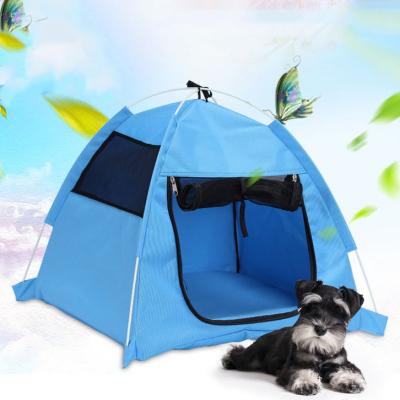 China Viable Outdoor Pet Supplies Mosquito Proof Tent Pet Bed Folding Dog and Cat Tent for sale