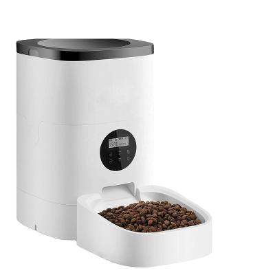 China Viable Food Feeders Smart Dispenser Pet Voice Automatic Pet Feeder for sale