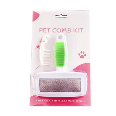 China Safe Needle Grooming Comb Pet Safe Deshedding Comb for sale