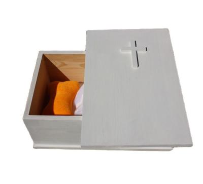 China Sustainable Casket For Dogs And Cats Custom Solid Wood Pet Casket for sale