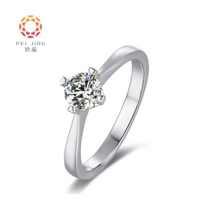 China Real engagement environmental friendly wholesale hpht igi certified lab diamond ring CVD 2 carat wedding ring for sale for sale