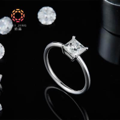 China 1 carat engagement ring environment friendly lab synthetic gold factory hpht CVD price certified for sale