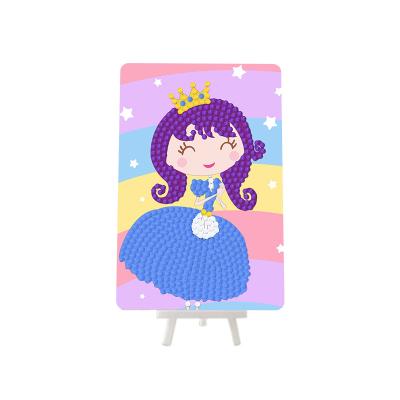 China Cartoon Makers Diy Diamond Painting With Bracket Princess Handmade Painting For Kids And Adults for sale