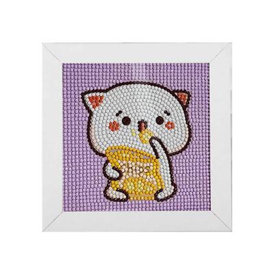 China Customized New Design 5D Diamond Stickers Handmade Crystal Paste Painting Puzzle Toys Children Kids Stickers Photo Frame for sale