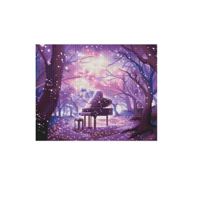 China New 5D Diamond Painting Piano Trees Moon Decorative Diamond Painting Embroidery Environmentally Friendly Cross Diamond Embroidery Foreign Trade for sale