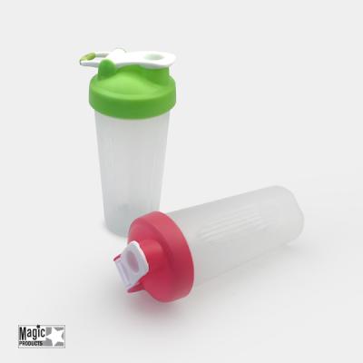 China Sustainable Portable Plastic Rocking Water Bottle 600ml Shaker Water Drinking Cup for sale