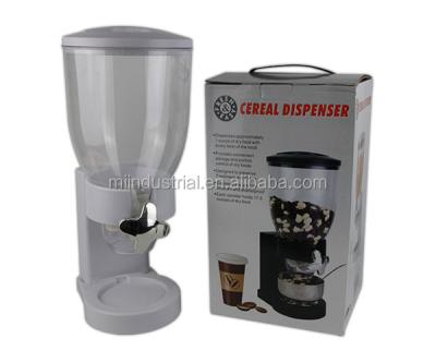 China Single Food Check Plastic Cereal And Dry Food Dispenser Container for sale