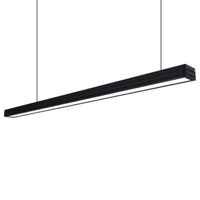 China High Quality Modern Slim 4ft Led Hanging Linear Desk Light Desk Led Linear Light 1200mm Linear Pendant Aluminum Housing for sale