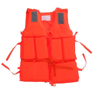 China Hot Sale Adult Reflective Orange Work Life Jacket Foam Swimming Life Vest With Whistle For Sale for sale