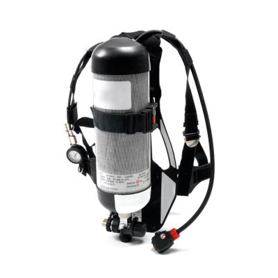 China Oxygen Supply 6.8 Liter Carbon Fiber Cylinder SCBA Aerobic Fire Fighting Apparatus For Sale for sale