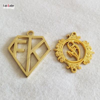 China Worldwide Custom Die Casting Pendants With You Own Logo Pendant In Cut Outs Gold Or Silver Color for sale