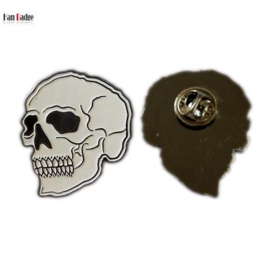 China Custom Soft Lapel Pin Metal Horror Brooch Europe Enamel Badge For Apparel Black Nickel Plating for sale