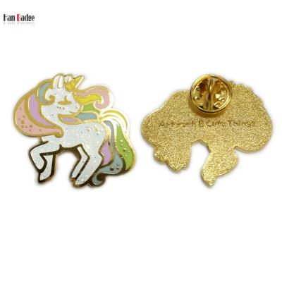 China Europe Glitter Colors Custom Lapel Pin With Doming Epoxy Die Struck Soft Enamel Badge Die Cut Design for sale