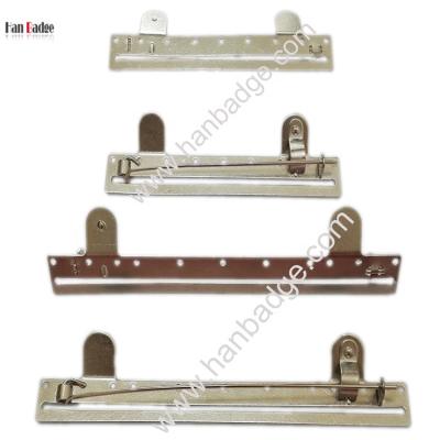 China Custom Metal Medal Holder Europe Military Normal Pin Bars Pin With Safety Clip Back for sale