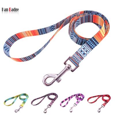 China Fashion Design Pet DETACHED Leashes Lead Training And Walking Nylon Dog Strap With Sublimation Logo for sale