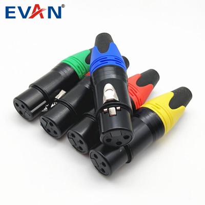 China audio & Video XLR Hot Selling High Grade Low Noise Multi Color XLR Connector Male / Female Connector for sale