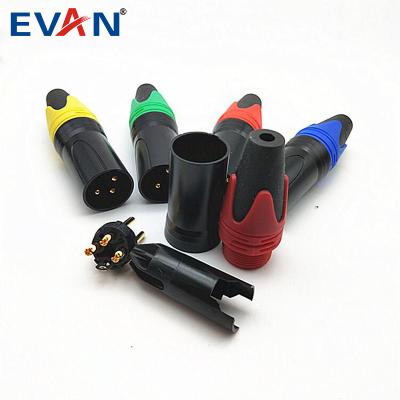 China audio & Factory OEM/ODM Audio Connector Style 3-Pin Video Wire Mini XLR Male Plug for sale