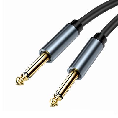 China Large Two Core Large Three Core Flexible Audio Stereo Guitar Instrument Cable 6.35 6.35 6.35 for sale