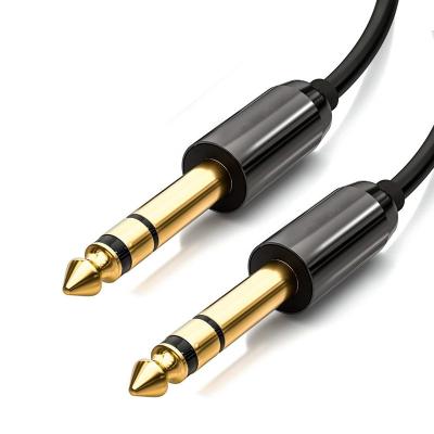 China Large Two Core Large Three Core Flexible Audio Stereo Guitar Instrument Cable 6.35 6.35 6.35 for sale