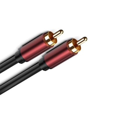 China Car 24K Gold Plated Digital Cable RCA Audio Coaxial Cable Male To Male for sale