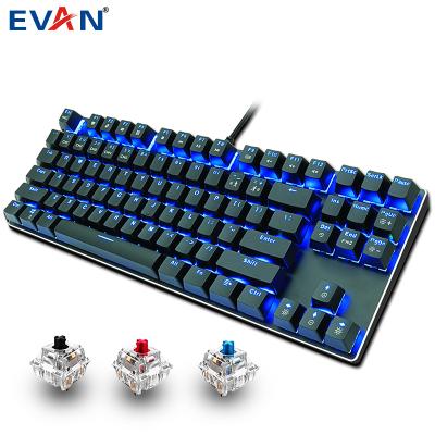 China Multimedia Keys Factory Direct Selling RGB LED Computer Gaming Hot Mechanical Keyboard Wired Keyboard for sale