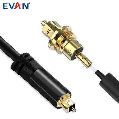 China High End Audio Speaker Cables Toslink Male To Male Gold Plated Digital Fiber Optic Audio Cable For Home Theater Playstation for sale