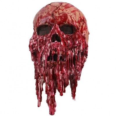 China Latex Halloween Horror Latex Dress Up Zombie Cosplay Head Mask For Costume Party for sale