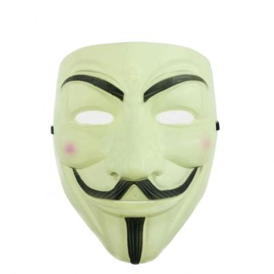 China Anonymous PVC V for Vendetta Halloween PVC Mask Cosplay Party Mask Supplies for sale