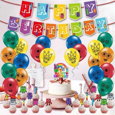 China Hot Selling New 2022 Birthday Balloon Set Numberblocks Theme Party Supplies for sale