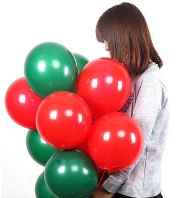 China Amazon Green 10inch 2.2g Party Latex Balloon Christmas Party Decor 100 Pack Hot Selling Matt Baloon Manufacturer Red for sale