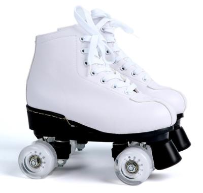 China 2020 EU Market Rubber BIGBANG White Adult Roller Skate With Wheel Flashing Wholesale Price for sale