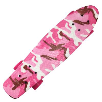 China 2020 PU Board 22 Inch Mini Retro Cruiser Plastic Skateboard For Boys And Girls for sale