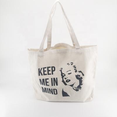 China Customization Handled Designs Individual Wholesale Logo Character Eco-Friendly Cotton Canvas Tote Bag for sale