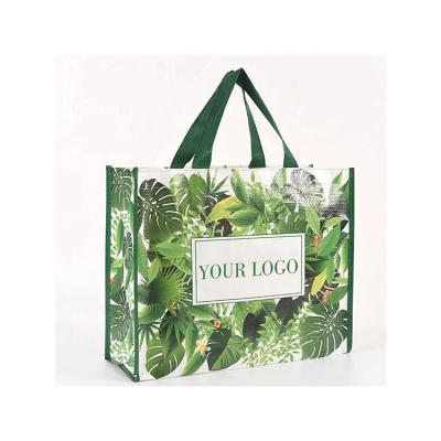 China Printed Recyclable PP Woven Laminated Shopping Bag Eco - Friendly Customized Folding Top Quality Free Sample Eco - Friendly for sale