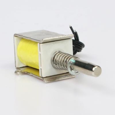 China Widely used in massage equipemtn 24v AJK-T0902 dc 12 Mini Solenoid Electromagnet Lightweight CE ROHS DC 12.0~24.0V cnc; Diameter 8.0mm >0.5N 6mm from FUJ for sale