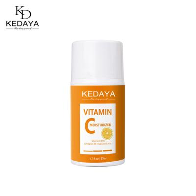 China Wholesale Natural Skin Revitalizer Kedaya Private Label Hydration Skin Care Brightening Hydrating Illumination Whitening Vitamin C Face Cream for sale