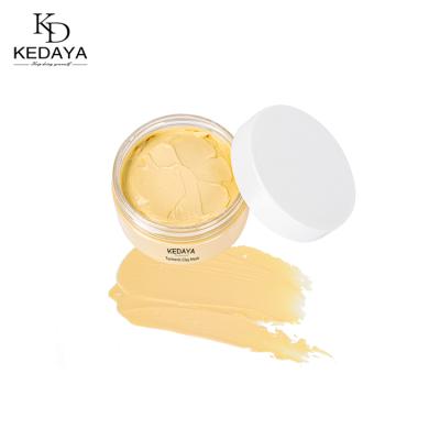 China Korean Organic Moisturizer Kedaya Manufacturing Private Label Turmeric Face Clay Mud Mask For Skin Whitening Brightening Care for sale