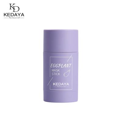 China Moisturizer Kedaya Private Label Natural Organic Skin Care Moisturizing Facial Cleansing Green Tea and Eggplant Purification Clay Mask Stick for sale